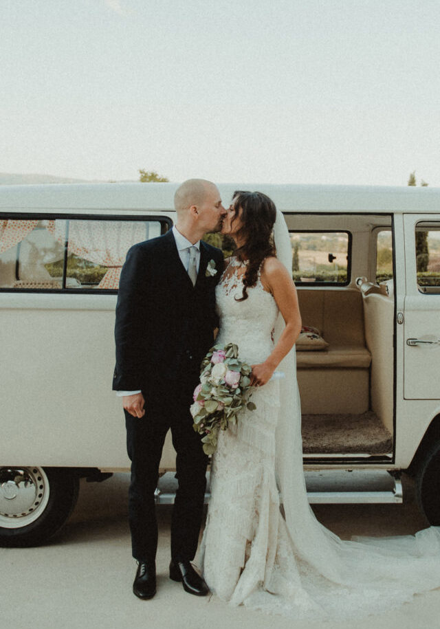 decoration mariage vintage avec combi volkswagen