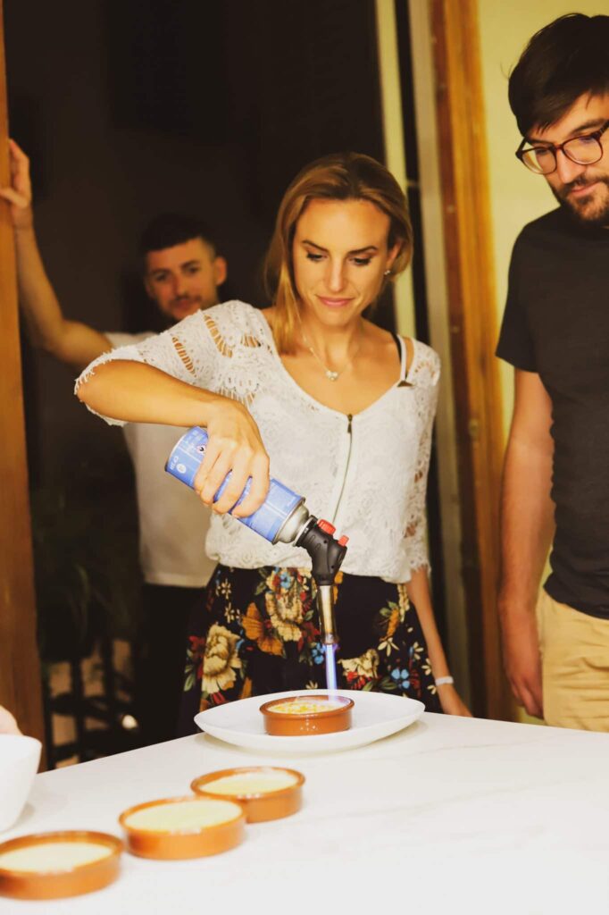 Crème catalane cuisinée par Claire