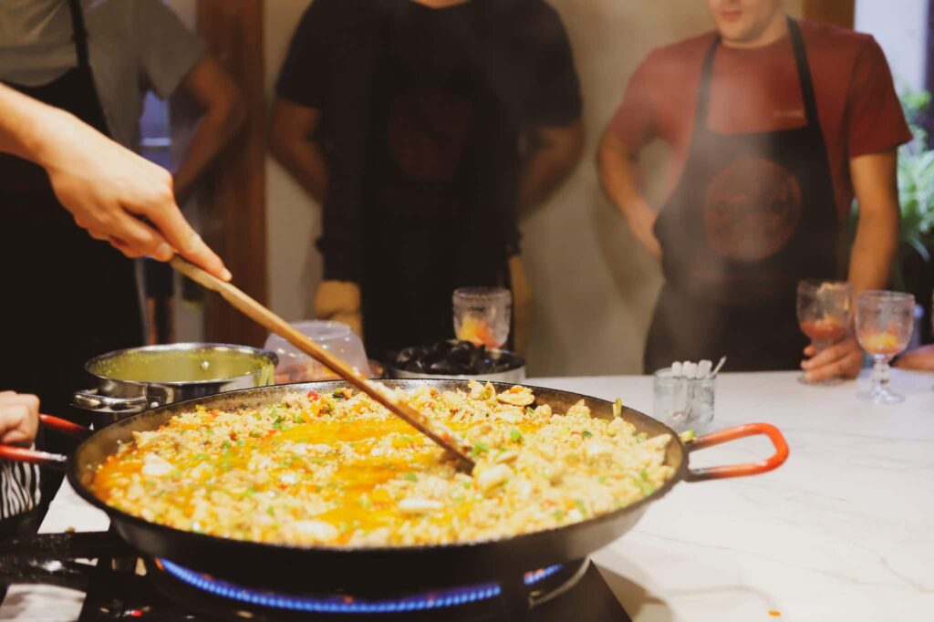 Paella cuisinée par Carmen