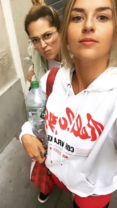 Magdalena et Shirley apres le sport