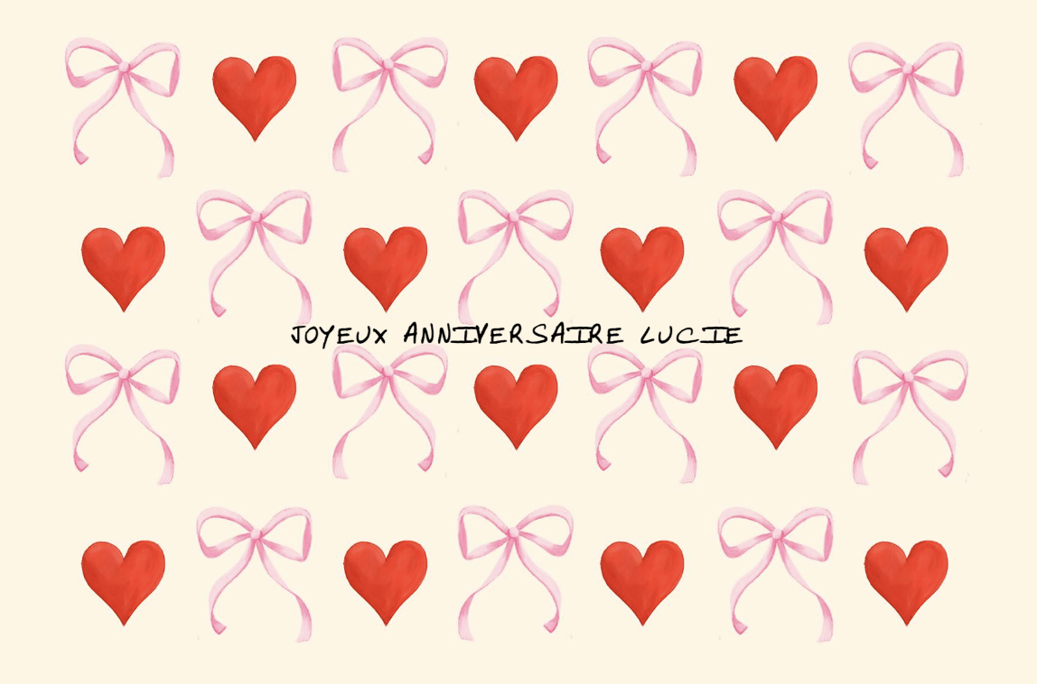 joyeux anniversaire Lucie