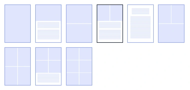 Choisir la mise en page de son calendrier
