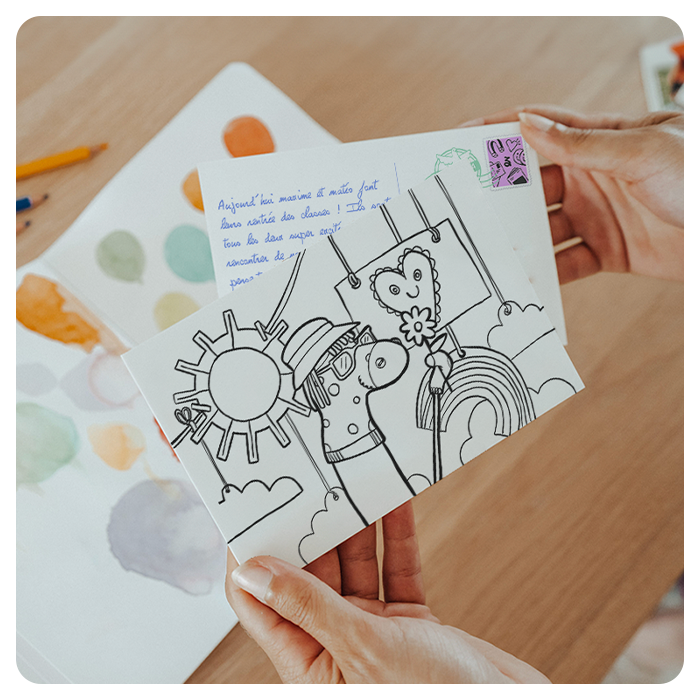 Carte à colorier Fizzer