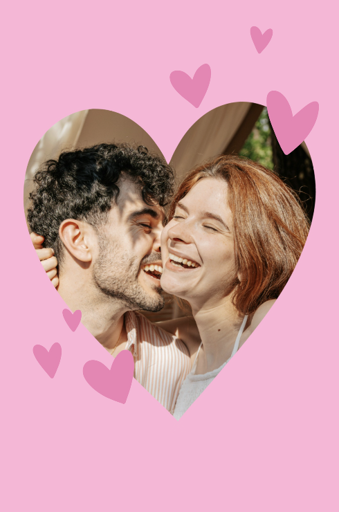 Carte d'amour personnalisée