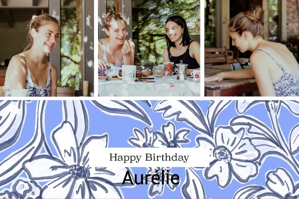 Joyeux anniversaire Aurélie : carte