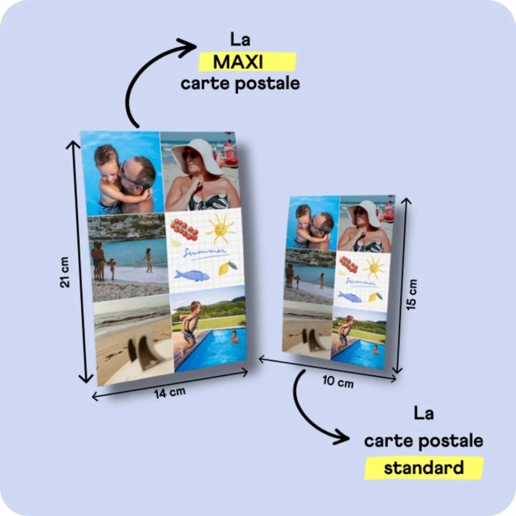 Carte postale grand format 14x21 cm