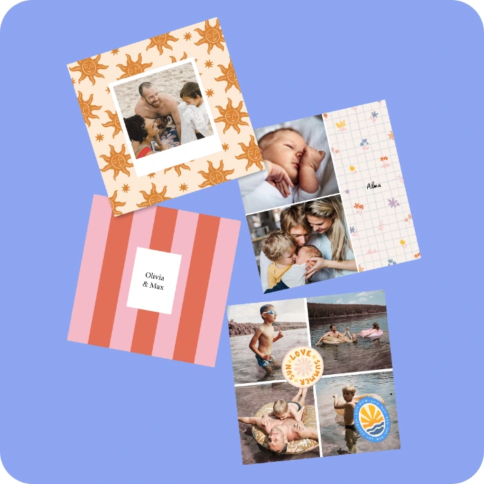 format carte carrée 14x14 cm