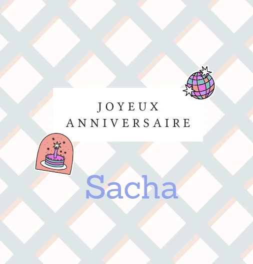Exemple de prénom inscrit sur une carte d'anniversaire