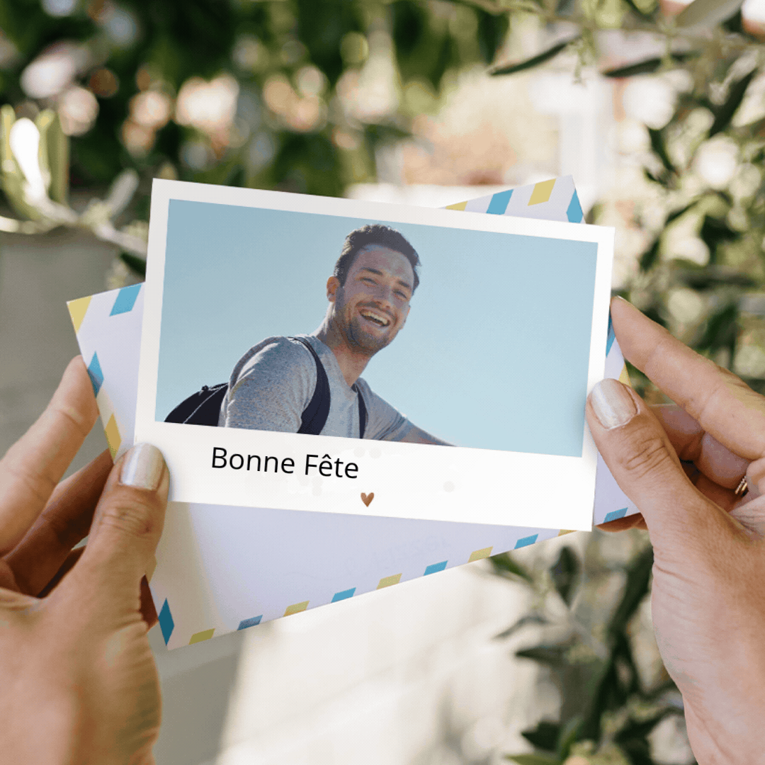 Carte de bonne Fête avec prénoms homme