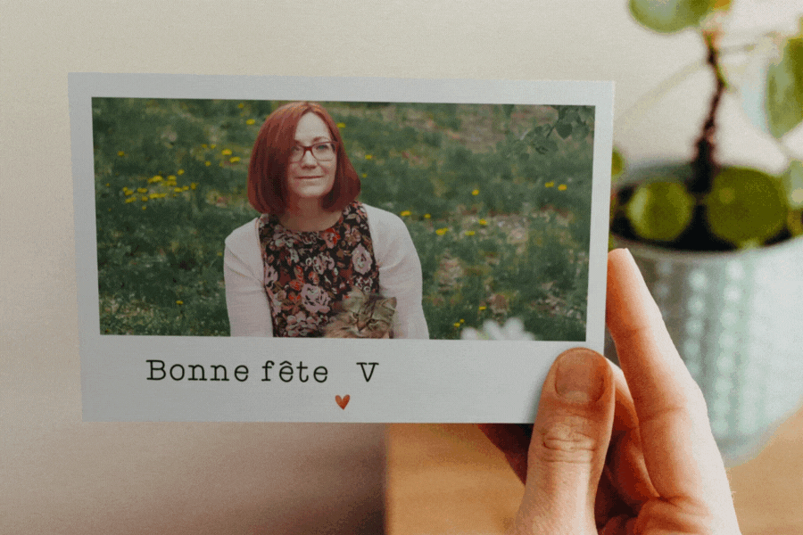 Carte de bonne fête avec prénom femme à personnaliser