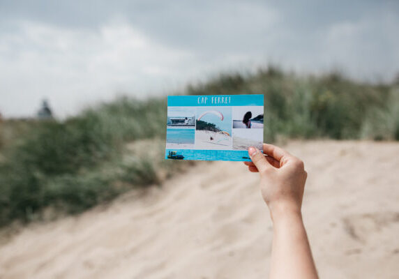 carte postale plage ile de re