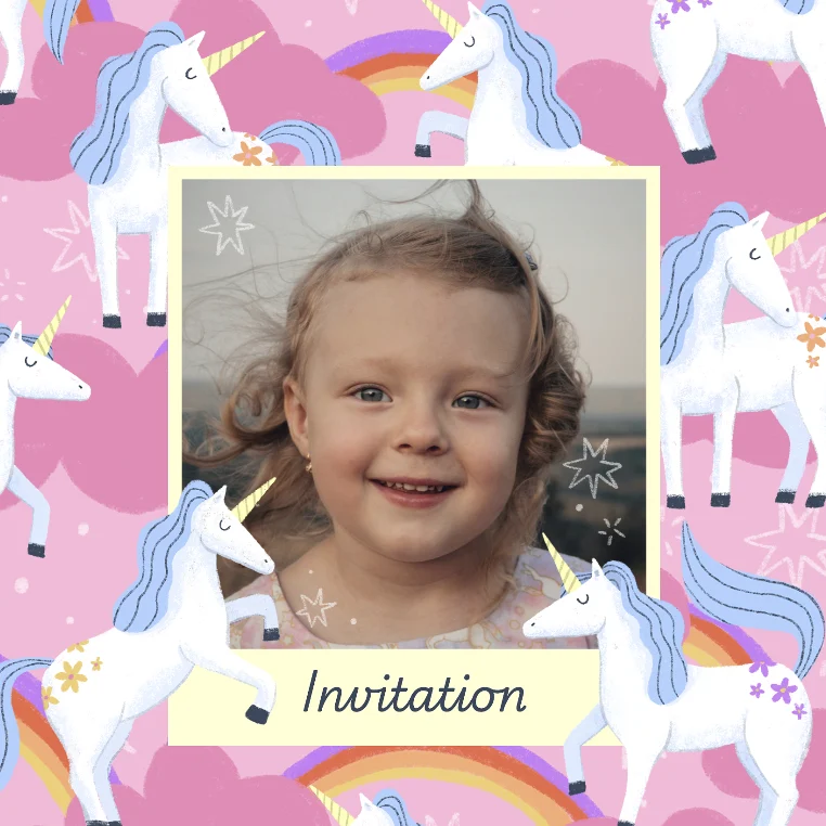 Invitation d'anniversaire pour une fille