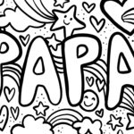 Coloriage papa pour fete des peres