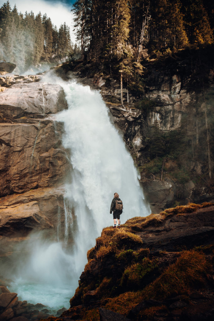 Krimmler Wasserfall in Österreich