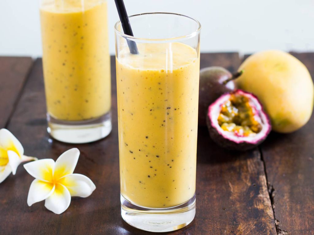 Passionsfrucht-Mango-Smoothie