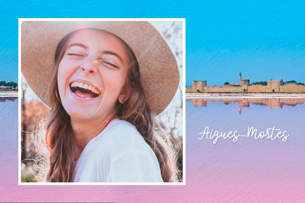 Postcard Aigues-Mortes salt marshes