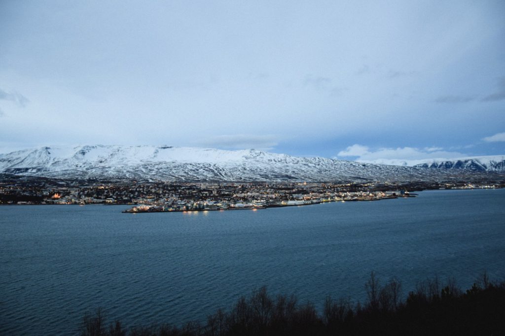 Trollaskagi-Ansicht von Akureyri