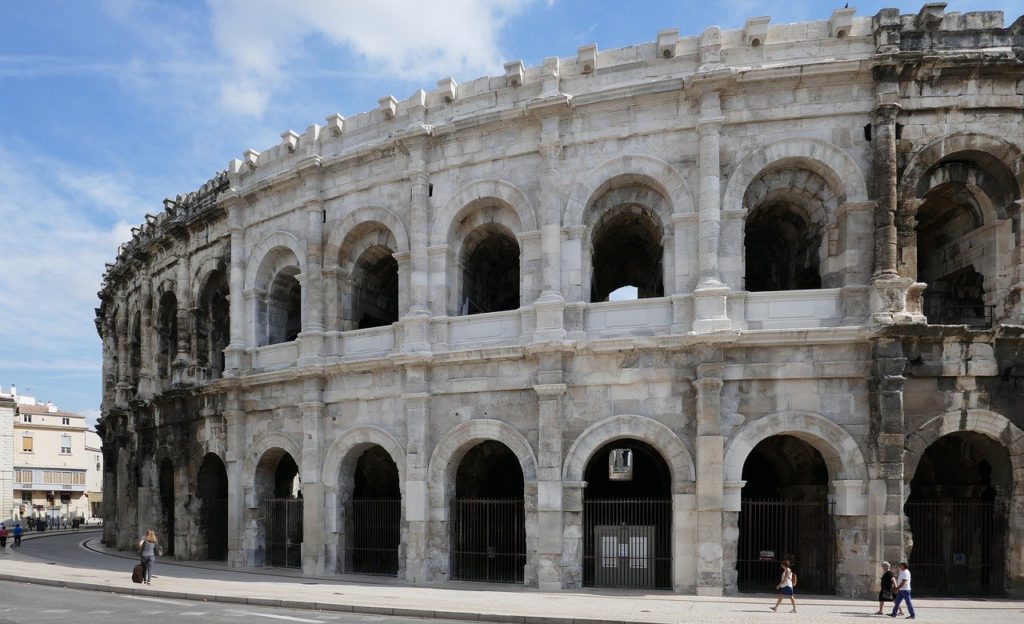 Amphitheater-Arena von Nimes, Frankreich