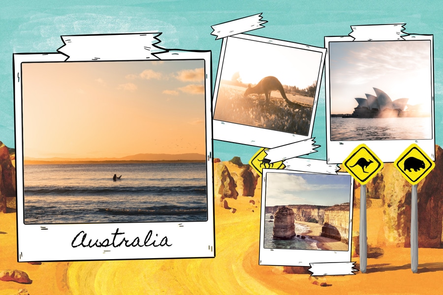 carte postale australie
