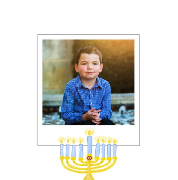 candlestick bar mitzvah announcement