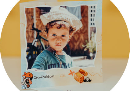 carte anniversaire carte au tresor pour enfant et enveloppe Fizzer