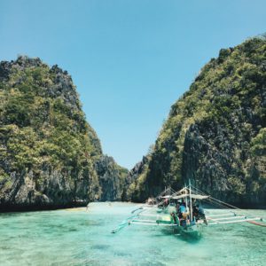 Boat to Palawan in the Philippines