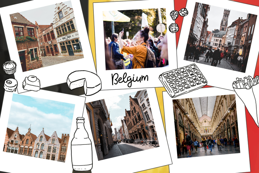belgium-food-postcard