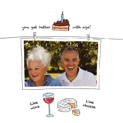 funny card you get better with age