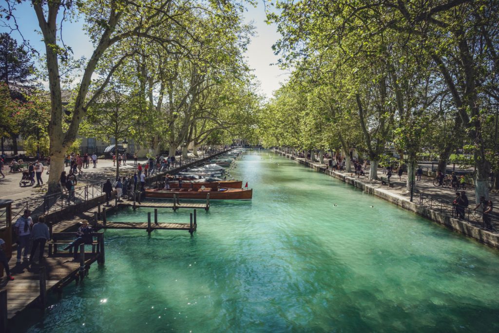 Canal Annecy-Wochenende in Frankreich