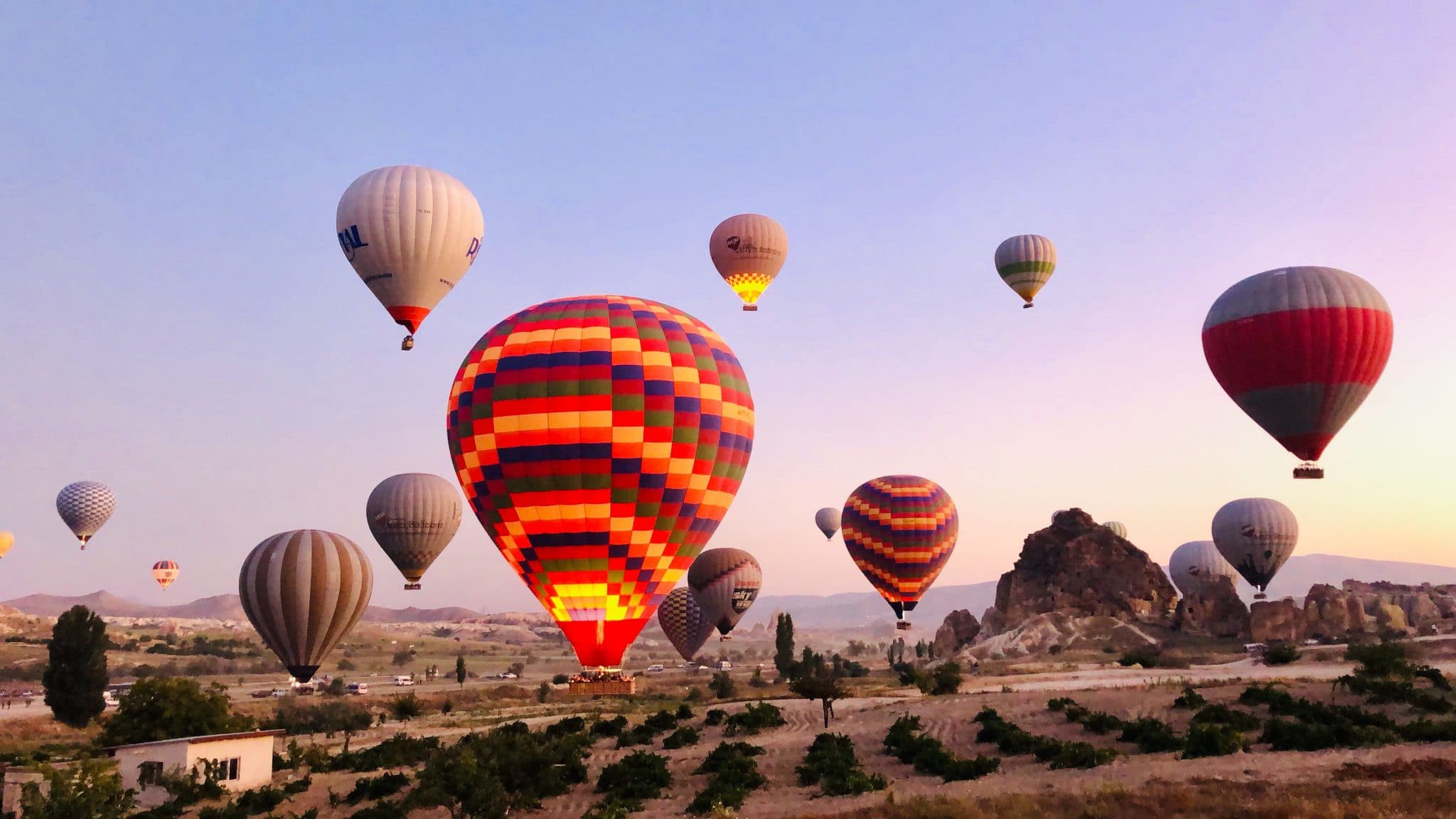 Heißluftballons in Kappadokien, Türkei