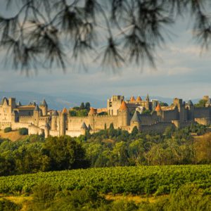 Stadt Carcassonne in Frankreich