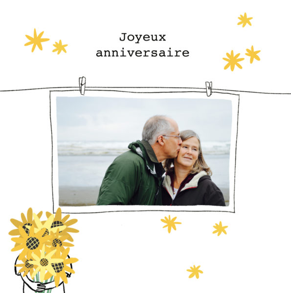 Sonnenblumen-Geburtstagskarte