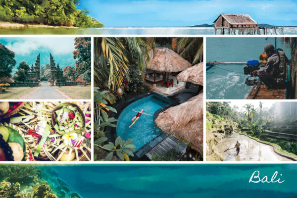 Bali-Postkarte