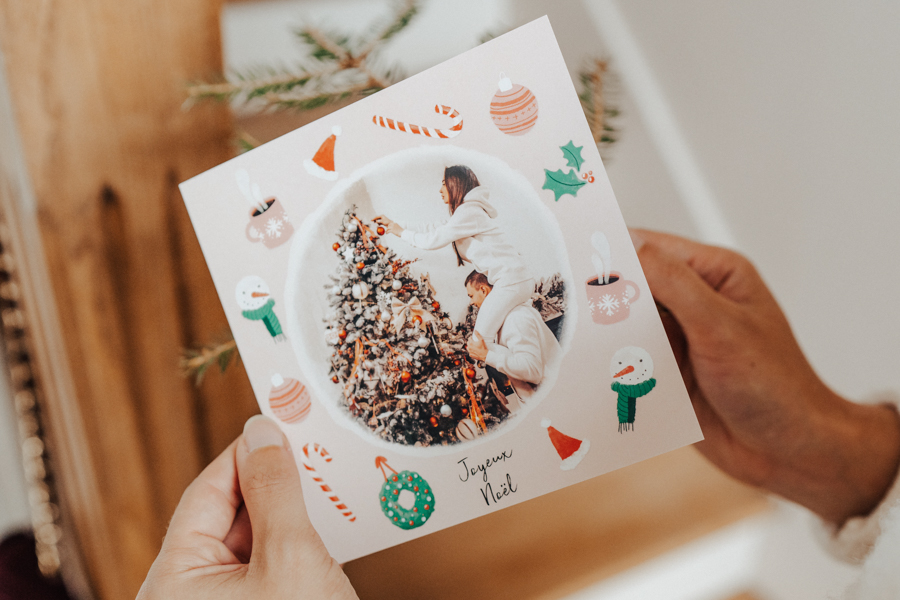 Carte Joyeux Noel avec photo