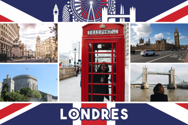 London-Karte mit Telefonzelle