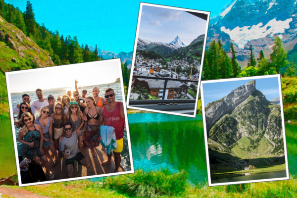 carte postale montagne suisse