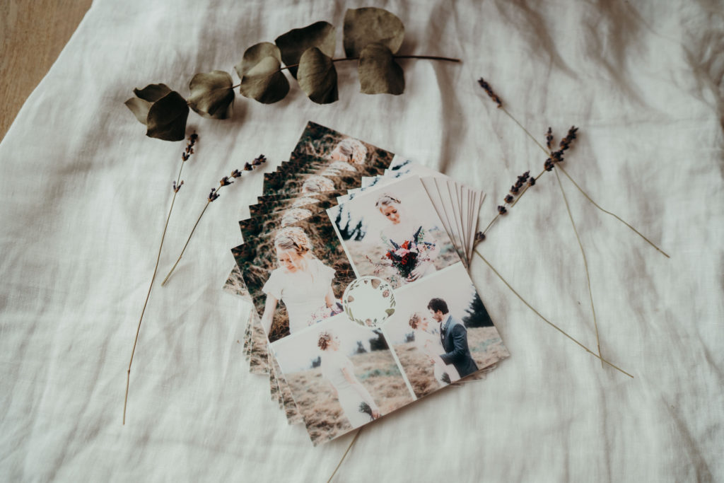 carte-multi-photos-product faire-part champetre avec quatre photos