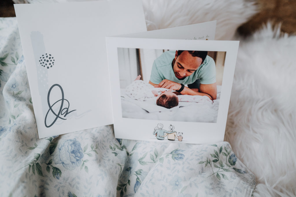 carte de naissance famille avec papa
