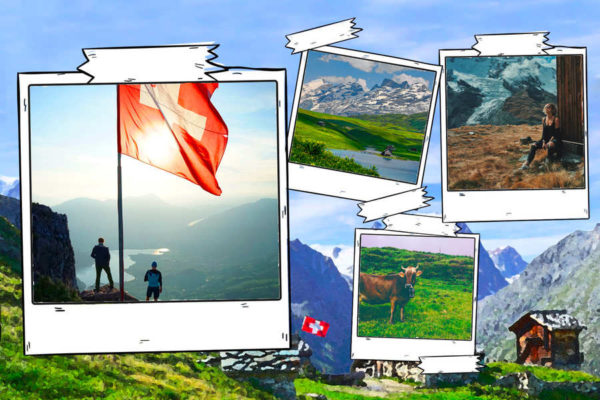 carte postale paysage suisse