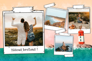 Carte postale Bretagne avec phare breton