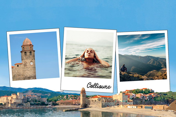 Postcard port of Collioure