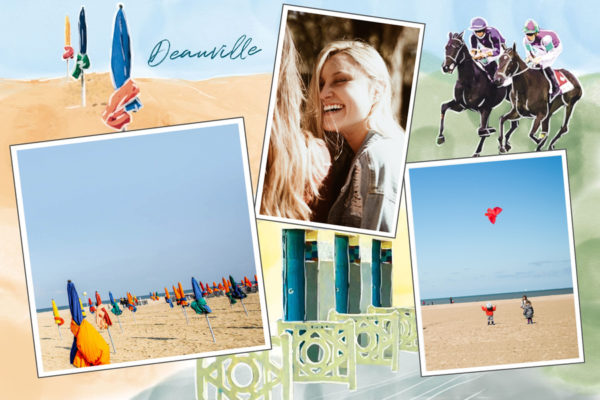 Postcard parasols and Deauville racecourse