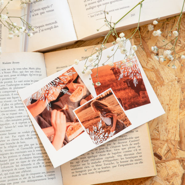 Fizzer personalized postcard with three photos