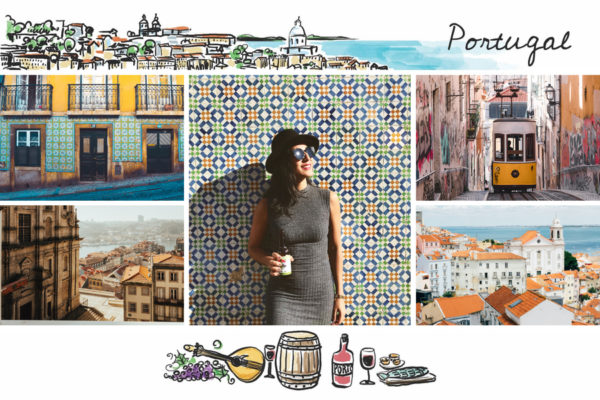 Postkarte-Lissabon-Mosaik