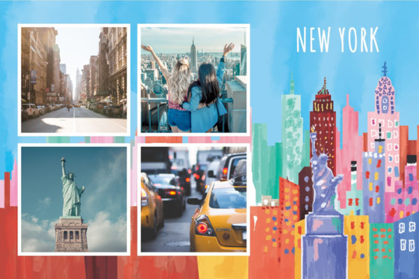 New Yorker Postkarte