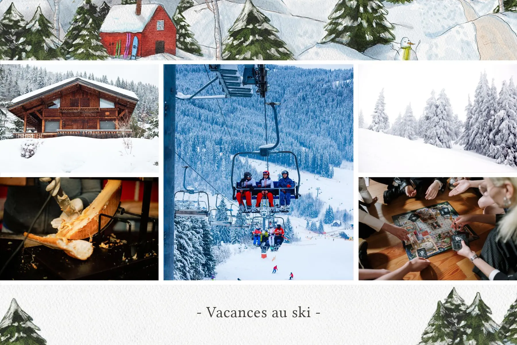 vacances au ski dans un chalet a la montagne