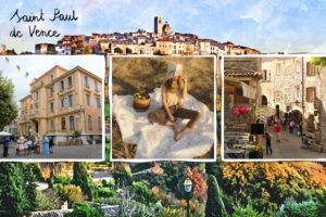 Postkarte aus Vence an der französischen Riviera