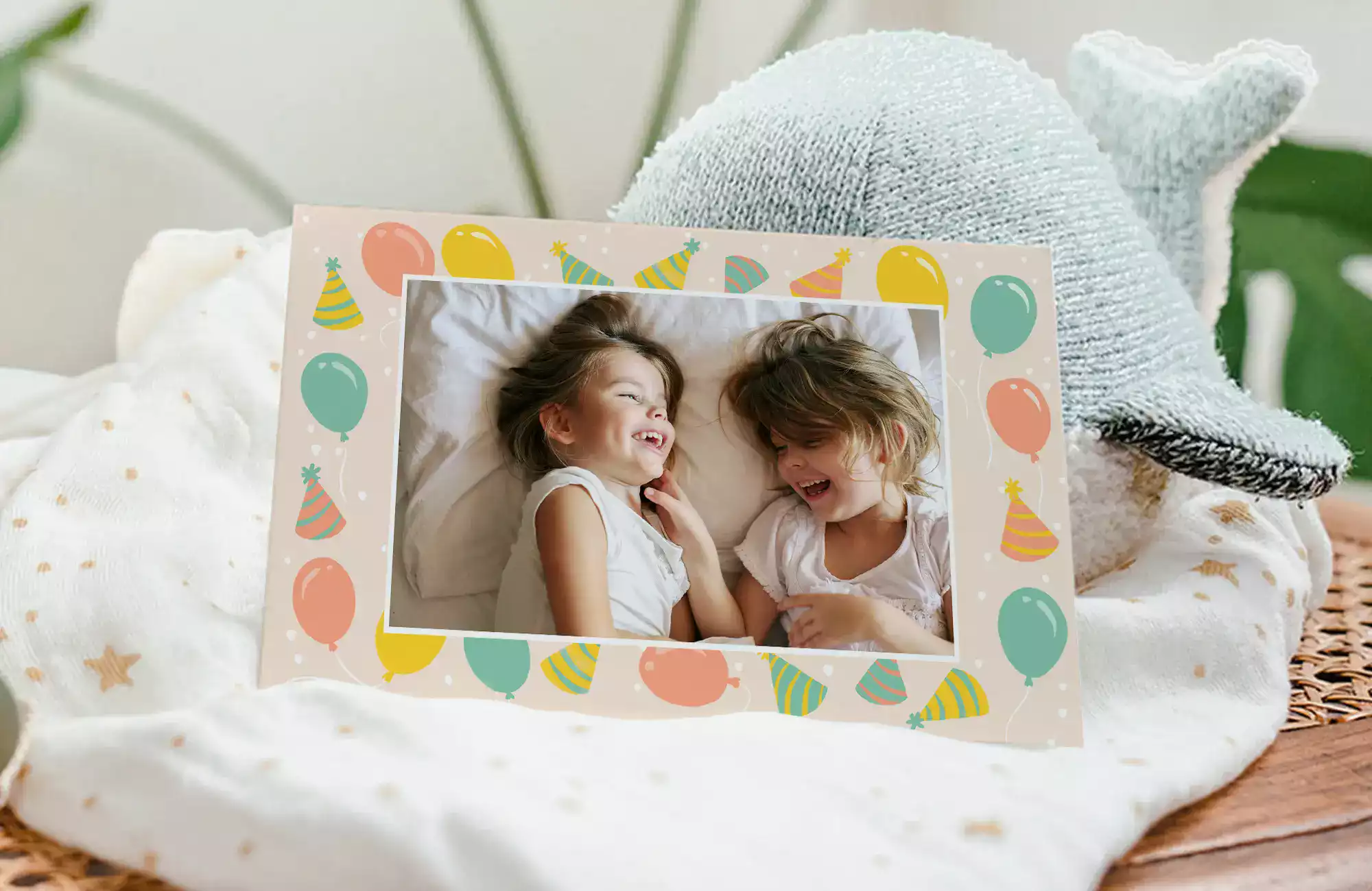 Carte anniversaire avec photos a personnaliser