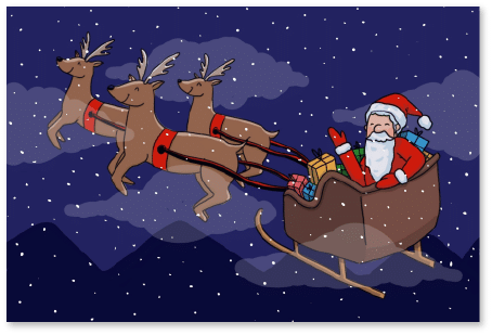 Der Schlitten des Weihnachtsmanns