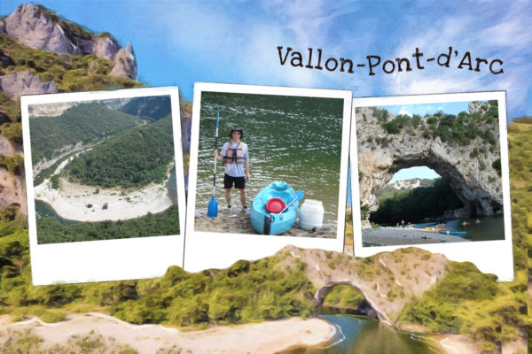 Postkarte von Pont d'Arc in der Ardèche